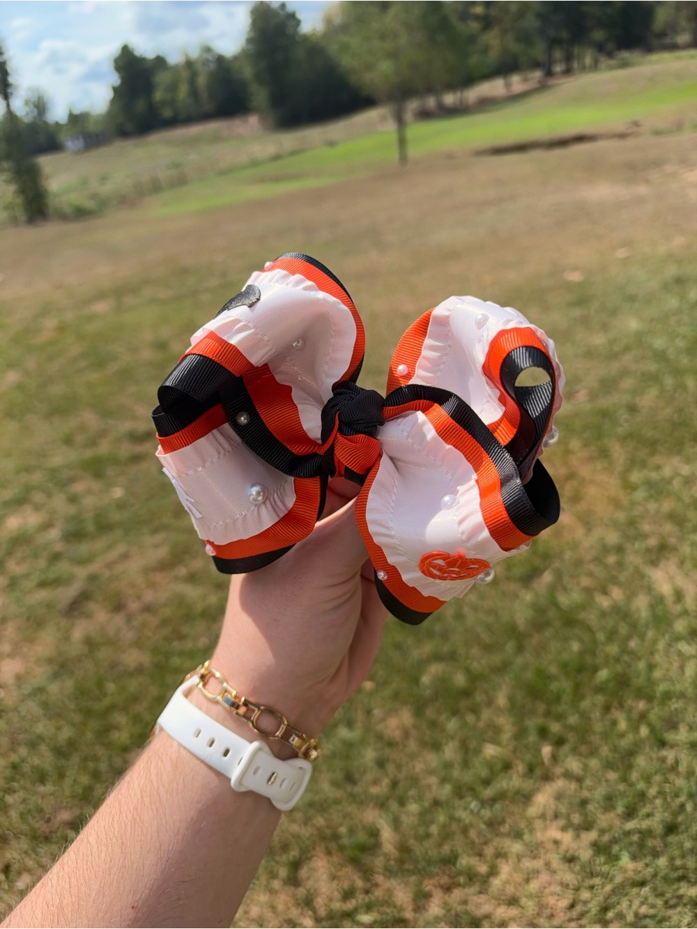 Halloween Themed Boutique-Style Hair Bow